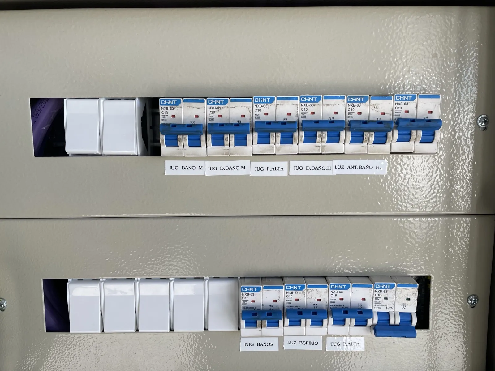 Trabajo de instalación eléctrica realizado por SESC #43